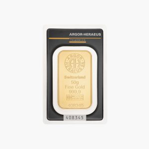 Златно кюлче 50 г (Argor Heraeus)